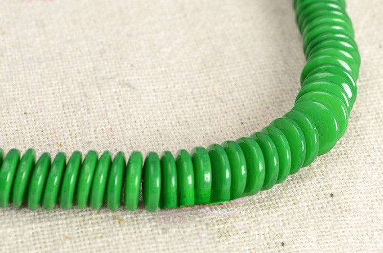Resin Flat Spacer Beads 6mm 8mm Imitation Beeswax Colors 100pcs 3