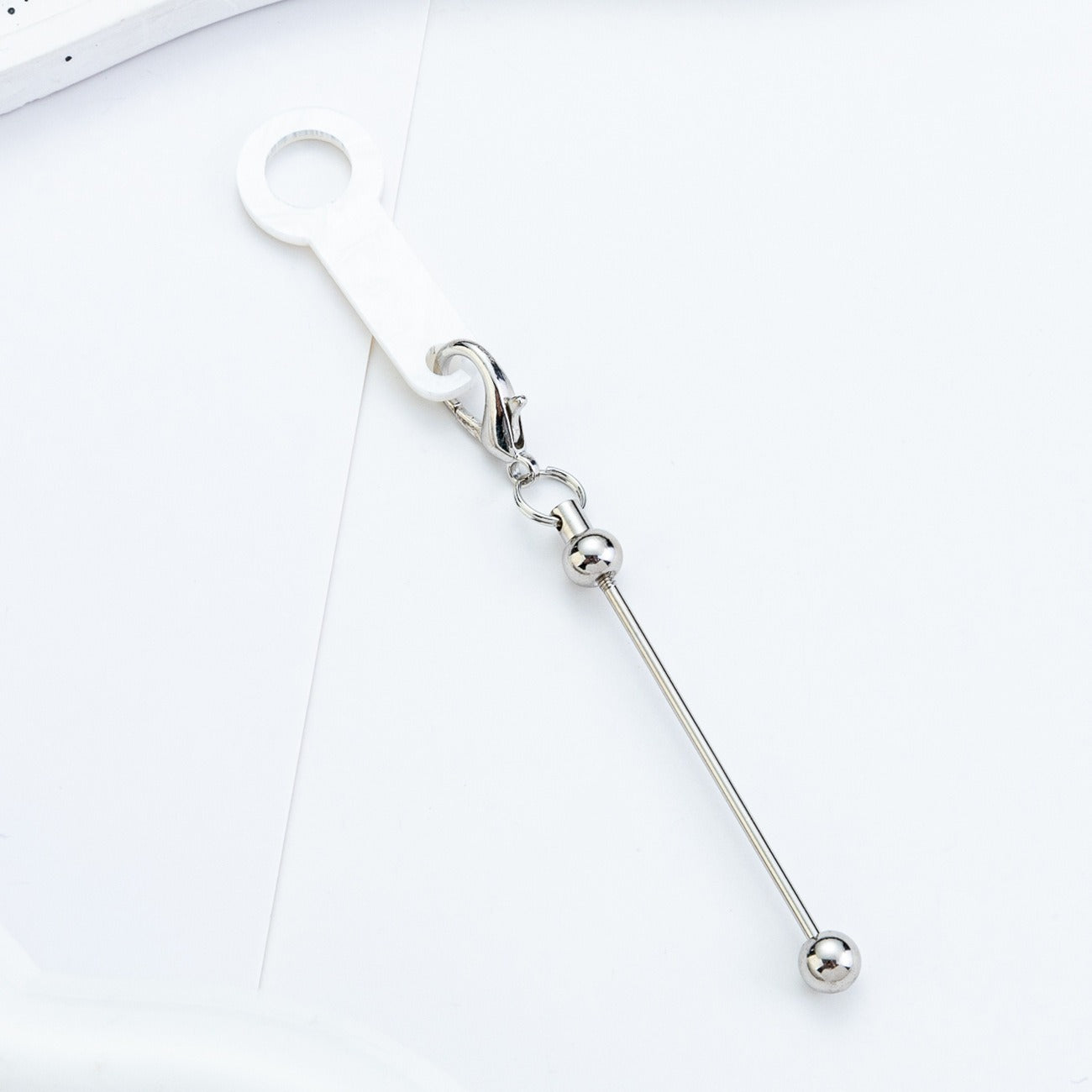 Beadable Cup Charms Glitter Marble Texture