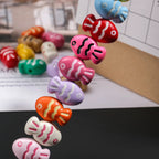 Painted Fish Acrylic Beads 22mm Colorful Cute 20pcs 2