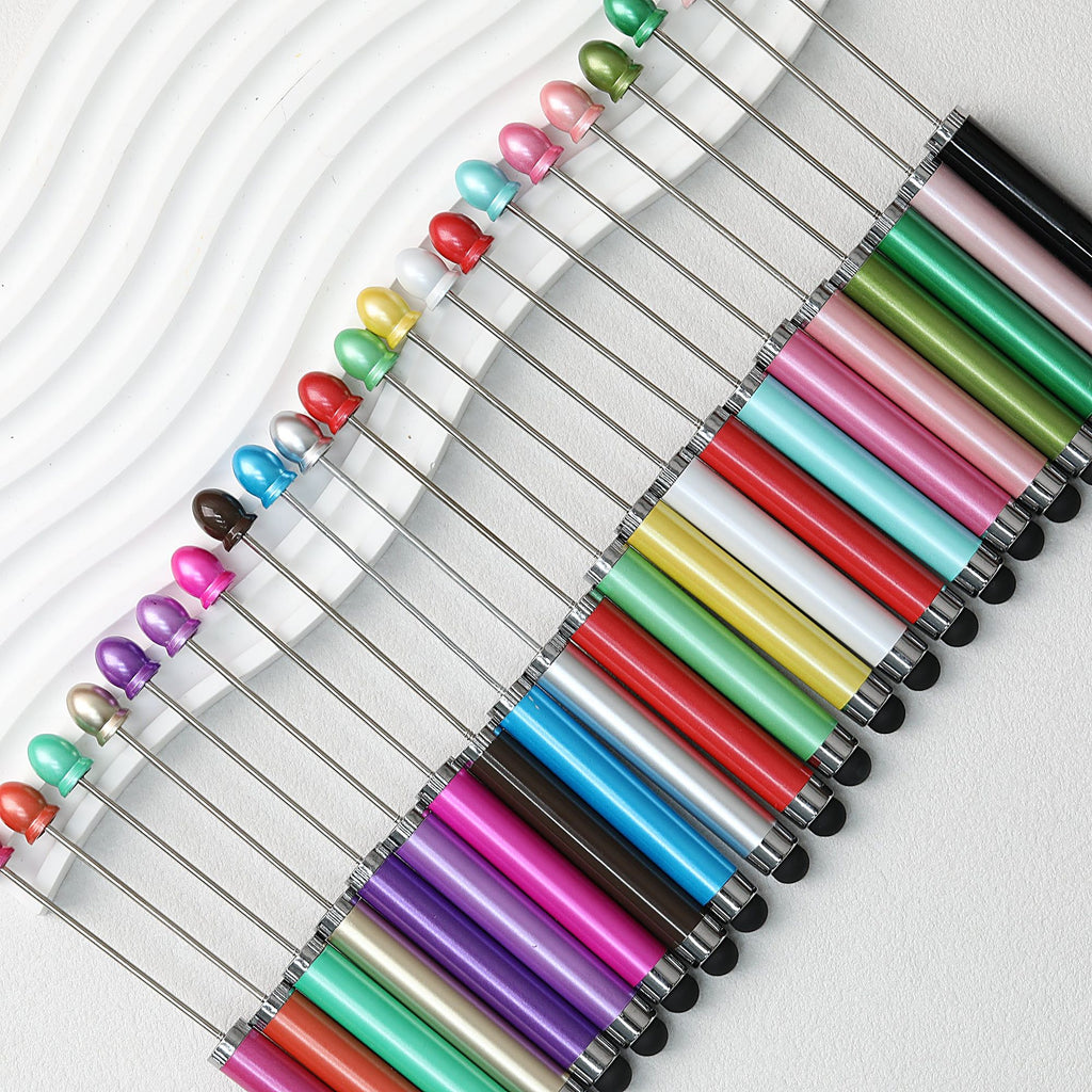 Beadable Stylus Pen Plastic Multi Color 3 in 1 Function