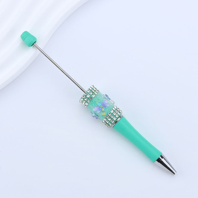 Beadable Pen with Dragonfly Sugar Rhinestone 18