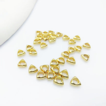 Alloy Triangular Spacer Beads 3/4mm Tibetan Style 100pcs 5