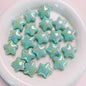 Opaque Star Acrylic Beads 22mm Glossy Colorful 10pcs 8