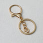 Zinc Alloy Lobster Clasp Keychain Hardware with Split Ring - KC Gold-Chain Style