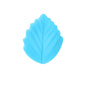 Colorful Leaf Silicone Beads Solid Color Matte Finish 20pcs 21