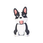 Silicone 3D Focal Beads Puppy Sitting Pose Smiling Face 20pcs 12