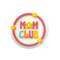 Silicone Focal Beads Mom Club Floral Circle Pastels 20pcs 4