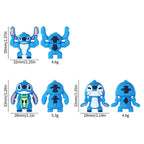 Silicone 3D Focal Beads Disney Blue Stitch Pull Ears Muscle Pose 20pcs 9