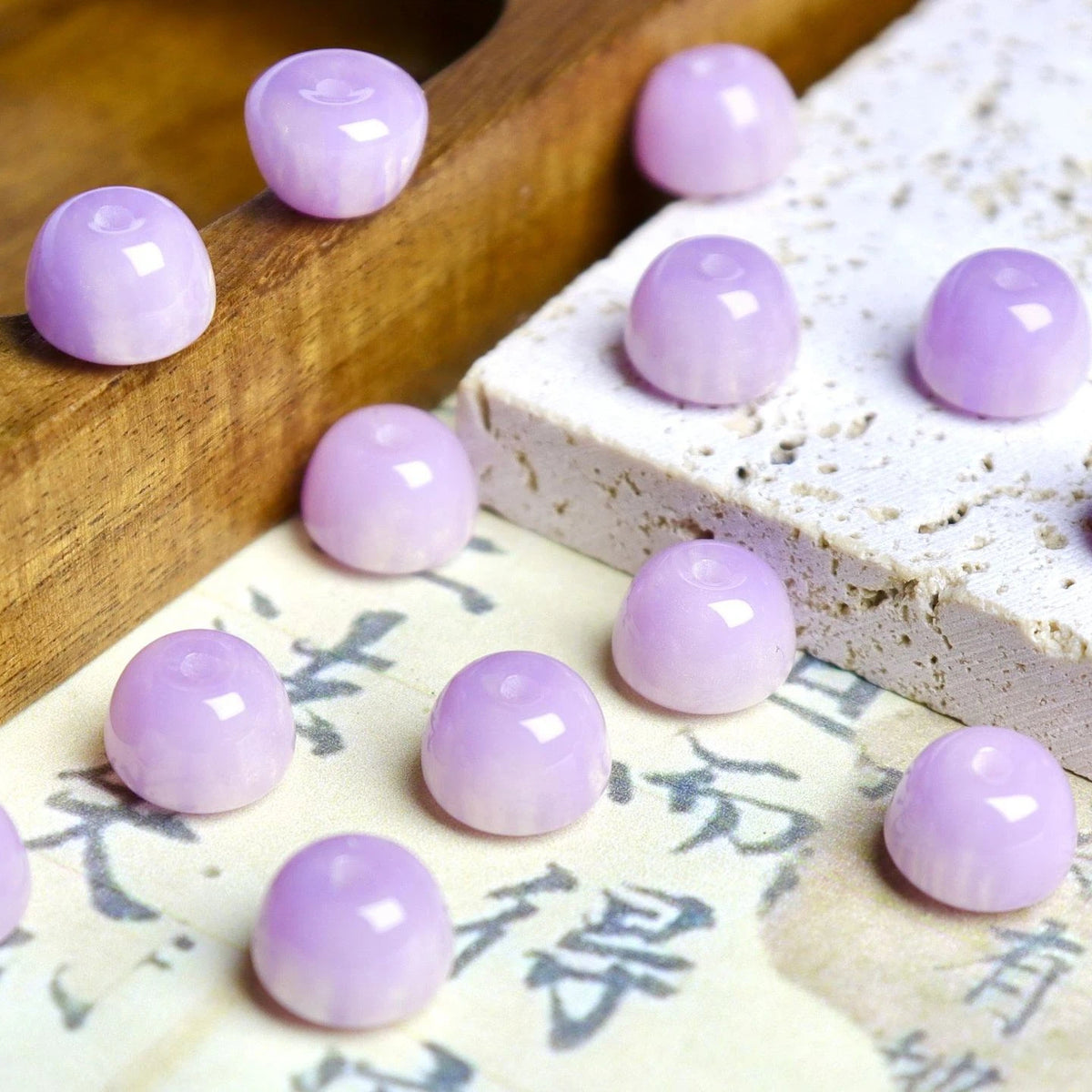 Resin Apple Shaped Beads 10x8mm Soft Glazed Finish 100pcs 9