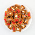  3D Christmas Bow Deer Silicone Focal Beads 20Pcs 2