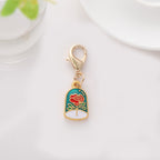 Enamel Astronaut Keychain Metal Zinc Alloy Space Theme Charm 11