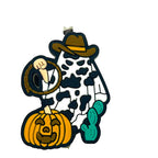 Silicone Focal Beads Halloween Western Ghost Holding Lasso 20pcs