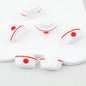 3D Colorful 3D Nurse Cap Silicone Focal Beads 20 Pcs - Red