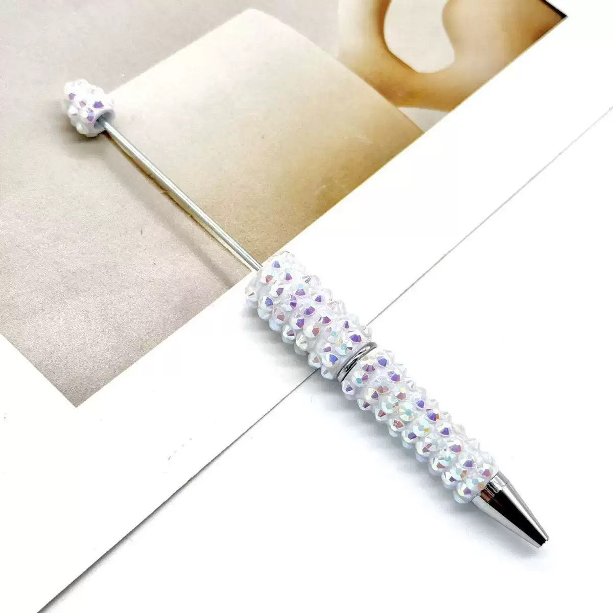 Creative DIY Full Coverage Pearl Rhinestones Beadable Pen 8
