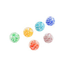 11mm Spiral Pattern Glass Round Beads 10pcs 5