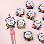 Silicone Focal Beads Library Reed Duck Book Phrase Set 20pcs 18