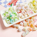 Double Colored Bell Orchid Acrylic Beads 11mm Iridescent 10pcs 2