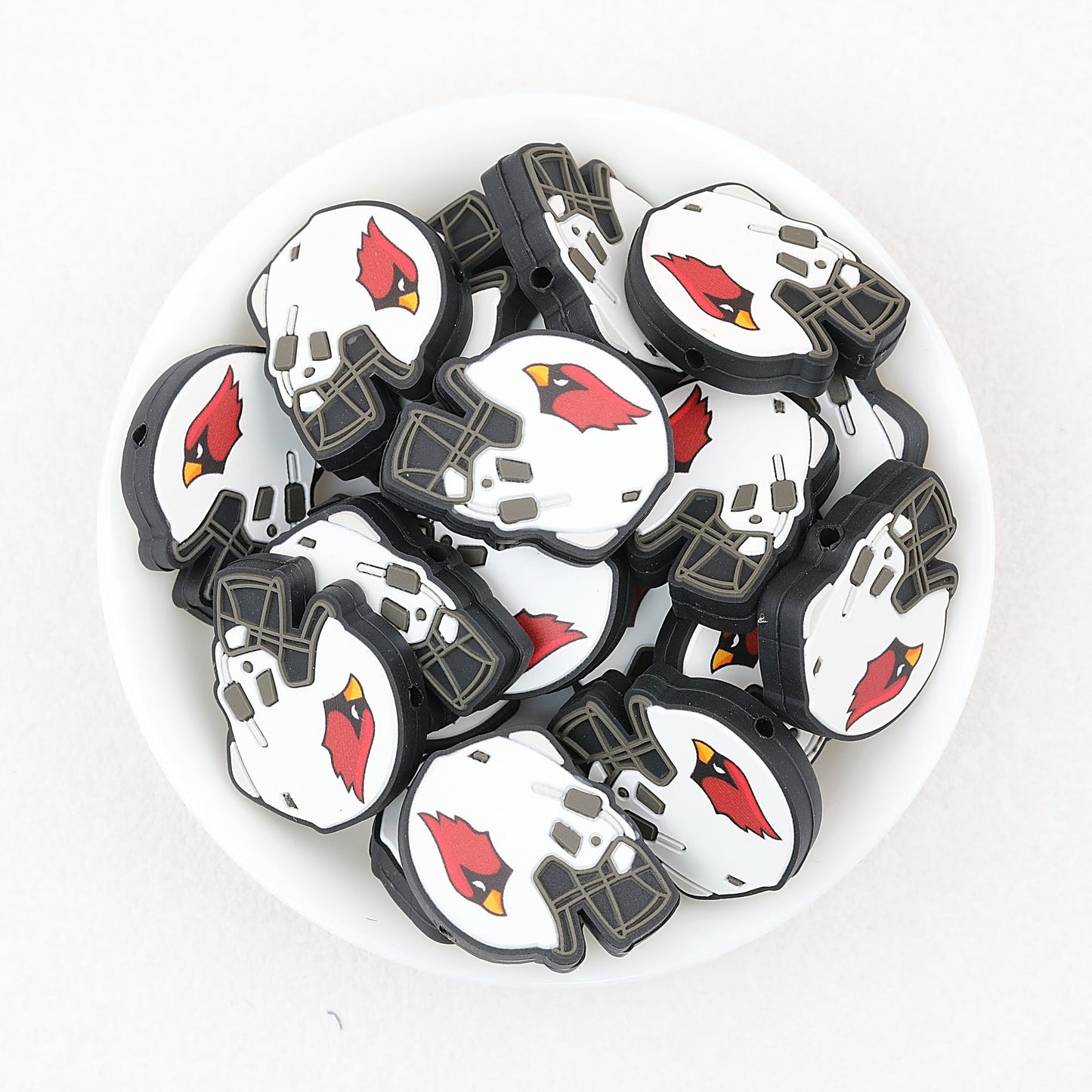NFL Teams Silicone Focal Beads Football Helmet Design 20pcs - Team 5