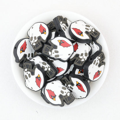 NFL Teams Silicone Focal Beads Football Helmet Design 20pcs - Team 5
