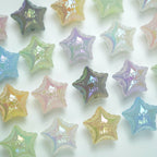 UV Finish Jelly Five-Pointed Star Acrylic Beads 25x16mm 50pcs 4