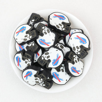 NFL Teams Silicone Focal Beads Football Helmet Design 20pcs - Team 7