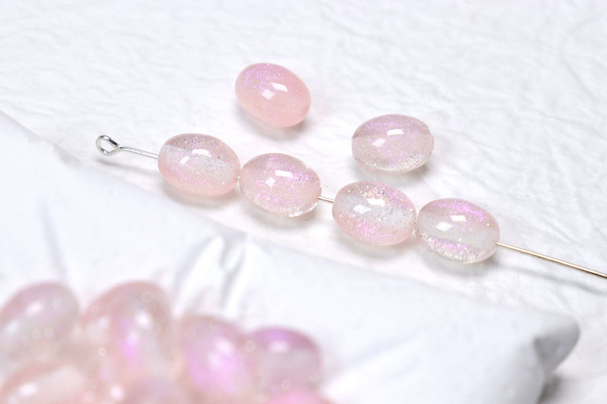 Iridescent Grape Shaped Resin Beads 8x10mm 100pcs 7