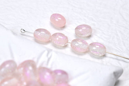 Iridescent Grape Shaped Resin Beads 8x10mm 100pcs 7