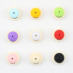 3D Colorful Steamer Glitter Buns Silicone Focal Beads 20pcs 2