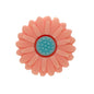 Silicone Focal Beads Daisy Sunflower Rounded Center 20pcs 18