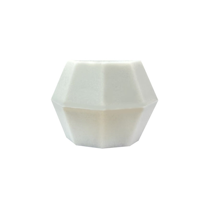 18mm Faceted Silicone Beads Colorful Geometric Shape 50pcs 10