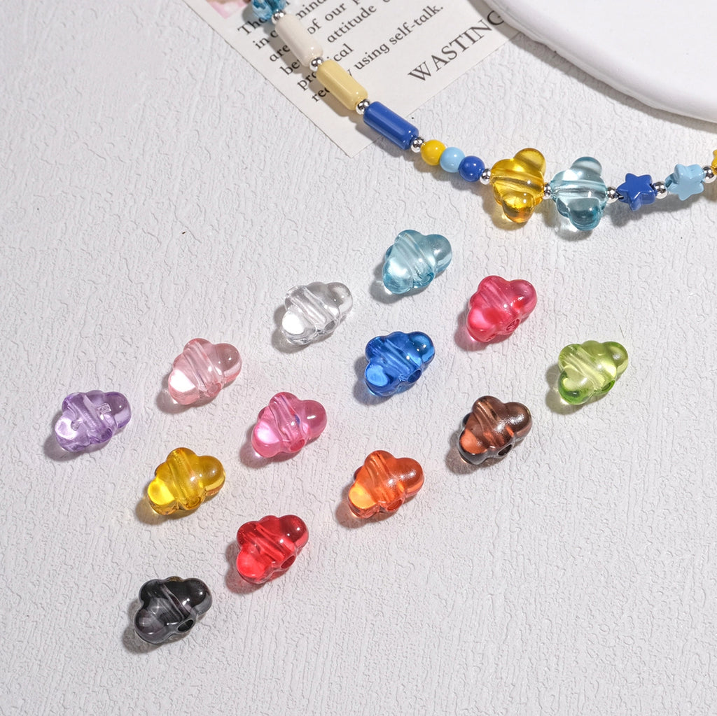 Clear Crystal Cloud Acrylic Beads 12mm Translucent Multicolor 50pcs 2
