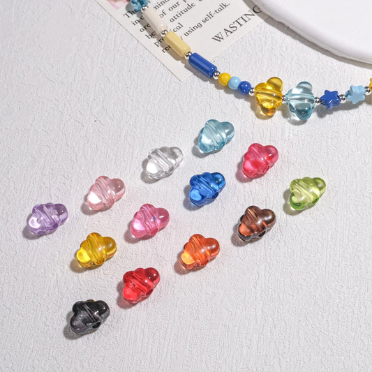 Clear Crystal Cloud Acrylic Beads 12mm Translucent Multicolor 50pcs 2