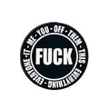 Silicone Focal Beads Bold Text Circular FUCK Edgy Style 20pcs 2