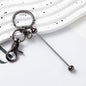 Beadable Gradient Color DIY Metal Keychain