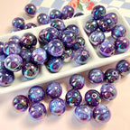 Brilliant Round Acrylic Beads 16mm Glossy Mixed Colors 10pcs 5