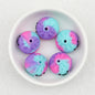 Colorful 3D Glittered Silicone Steamed Stuffed Bun Focal Beads 20pcs 16