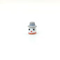 Lampwork Glass Beads Christmas Hat Snowman 15mm Hand Painted 4pcs 12