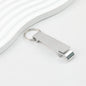 Aluminum Bottle Opener Keychain Slim Durable Lightweight - Silver