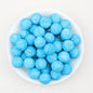 15mm Ocean Style Printed Round Silicone Beads Green Blue 50pcs 3