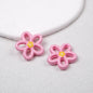 Hollow Dotted Line Sakura Flower Acrylic Beads 25mm 20pcs 10