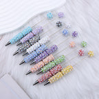Beadable Pen with Pearl and Rhinestone Decoration Plastic 16.5g 153x17.5mm 3