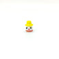 Lampwork Glass Beads Christmas Hat Snowman 15mm Hand Painted 4pcs 11