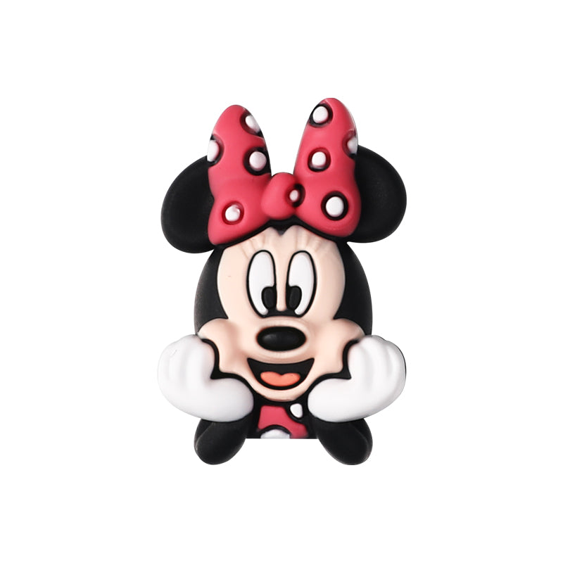 Silicone 3D Focal Beads Disney Mickey Minnie Simba Dumbo Front Facing 20pcs 9