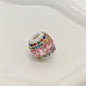 Full Rhinestone Bubblegum Rhinestone Beads 18mm Glam 4pcs 15
