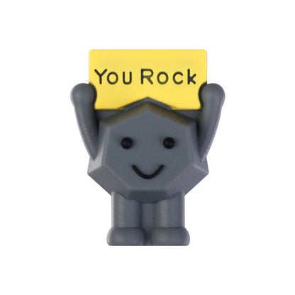 3D Silicone Focal Beads Motivational Icons Light Bulb Anxiety Spray Happy Face Rock 20pcs 12