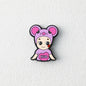 Colorful Animal Character Silicone Focal Beads 20pcs 10