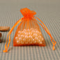 Organza Drawstring Bags Rectangular 10x15cm Solid Color 100pcs