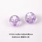 Star Pattern 10mm Acrylic Round Beads Shiny Surface 20pcs 5