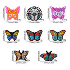 Silicone Focal Beads Butterfly Be Kind Always Purple Phrase Detail 9