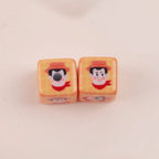 Painted Square Acrylic Beads 15mm Toy Story Printed 10pcs 4